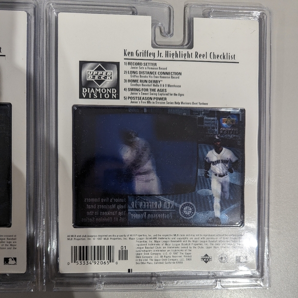new in package - Ken Griffey Jr. highlight reel full set - 1997 - Picture 7 of 12